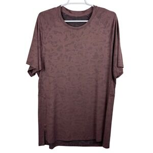Lululemon Men's ABC Camo Short Sleeve Active Shirt Top Size Medium